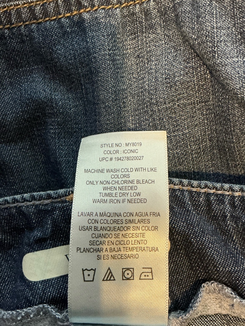 Seven7 Dark Blue Light Tencel Denim Cropped Wide Legged jeans with Gold Logo EUC - Picture 11 of 12
